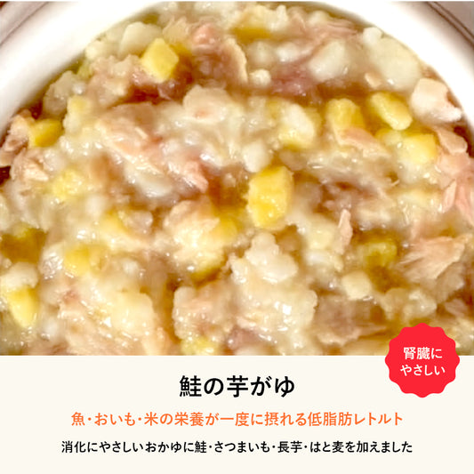 帝塚山ハウンドカム　安心レトルトごはん 低カロリー鮭の芋がゆ｜100g
