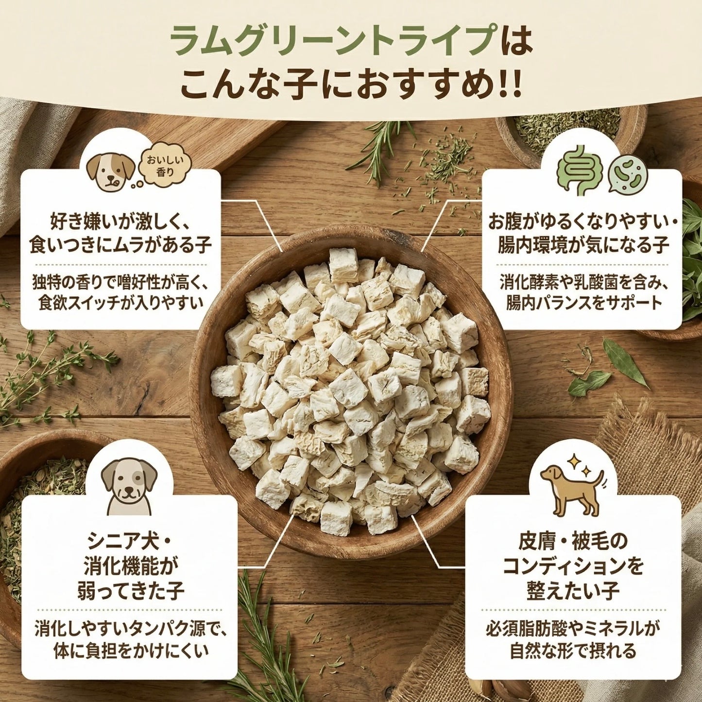 HITOWAN フリーズドライトリーツ｜選べる8種類