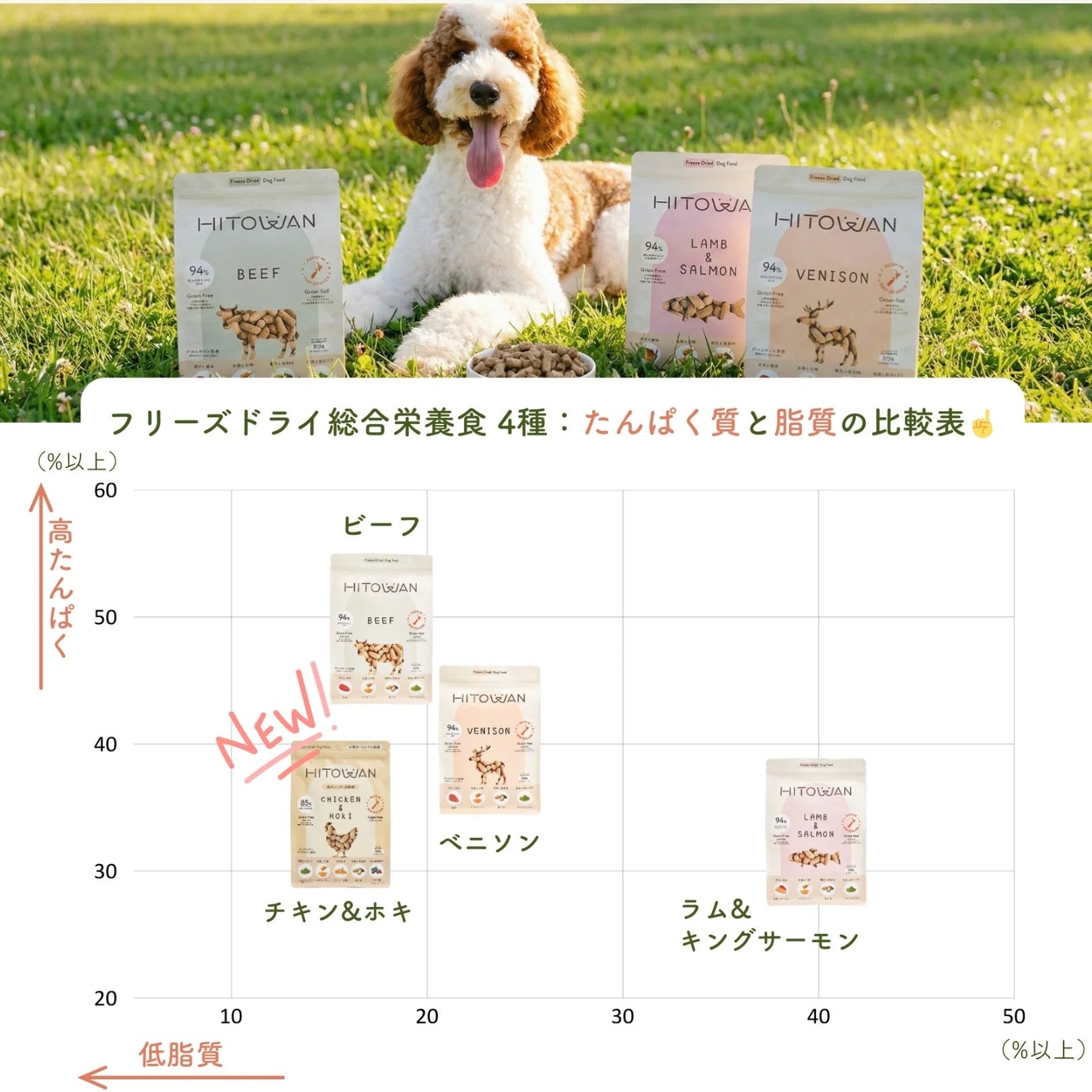 HITOWAN 生食フリーズドライ｜選べる3種類｜選べる2サイズ – Priceless PAW