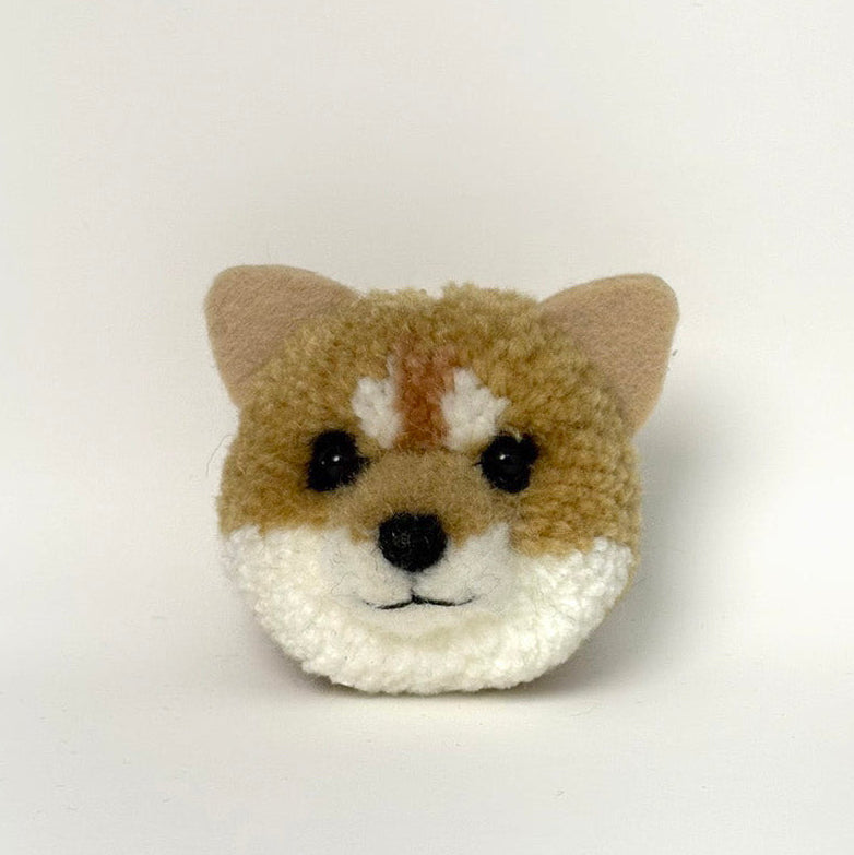 【ハンドメイド】犬ぽんぽんチャーム