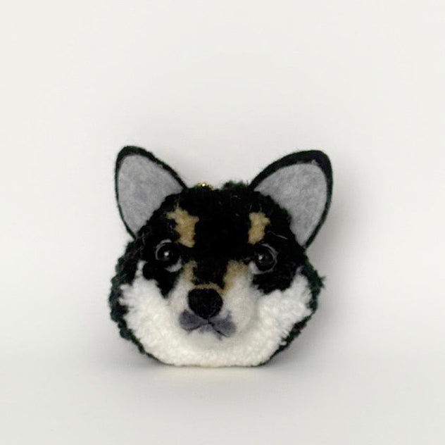 【ハンドメイド】犬ぽんぽんチャーム