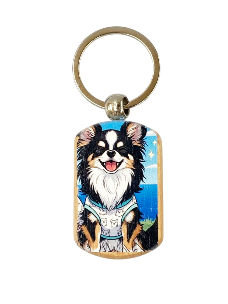 【オーダー品】メモリアル 木製キーホルダー
